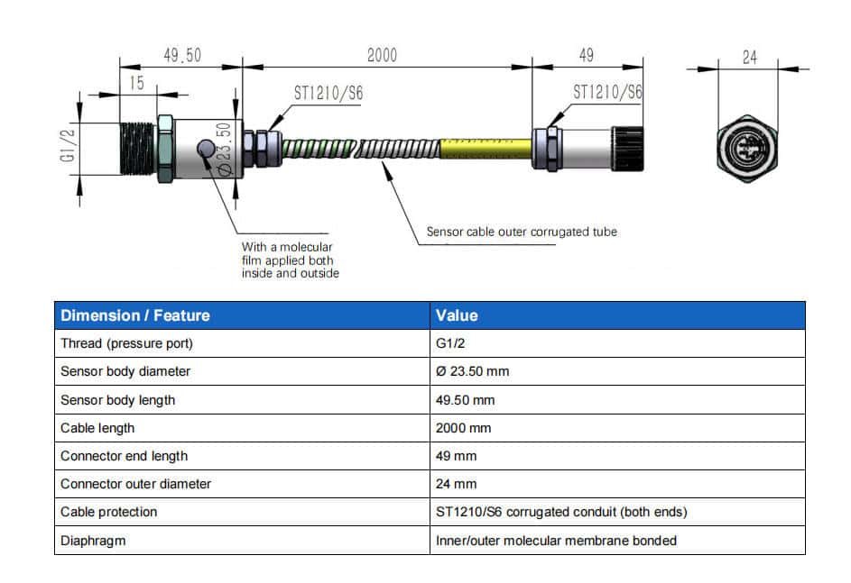 WF2450M Pin and Connection Diagram Model