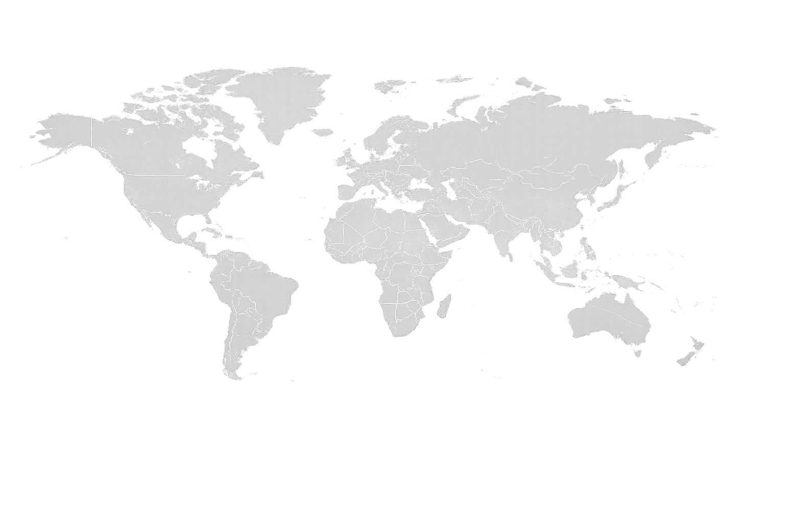 Simple Gray World Map