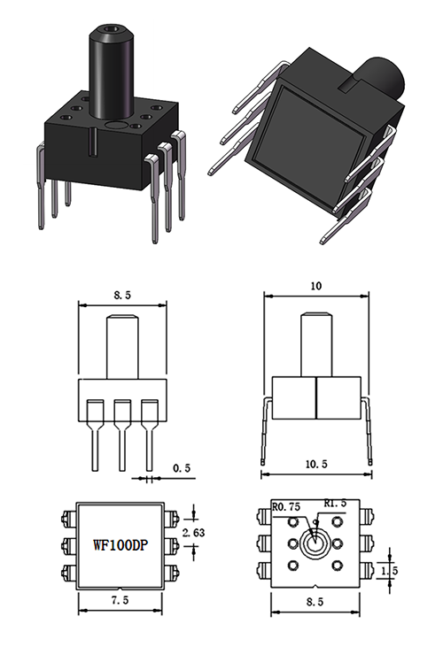 WF100D sensor size pic (3) WF100D sensor size pic (3)