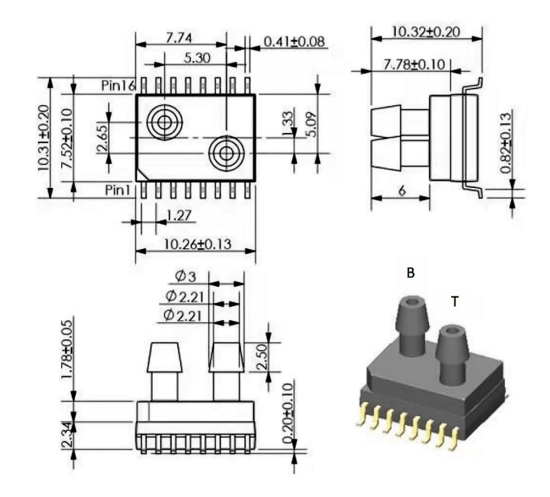 WF200DP Digital Pressure Sensor V1.1 WF200DP Digital Pressure Sensor V1.1